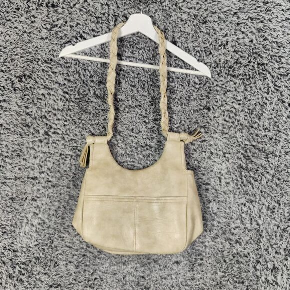 HANDMADE VNTG Leather Bag Mushroom Butterfly Fairy Forest Whimsigoth Cottage Twe - Picture 2 of 15